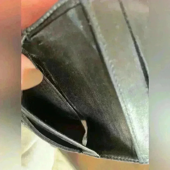 Authentic CHANEL CC Logo Coin Case Wallet Caviar Skin Leather Black Vintage - Picture 10 of 16